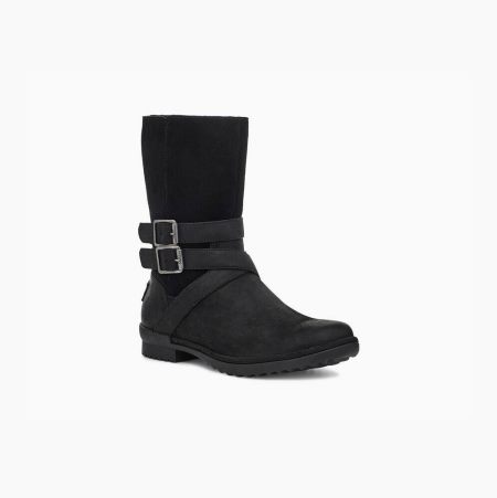 UGG Lorna Black Boots for Women (OXWP94628)